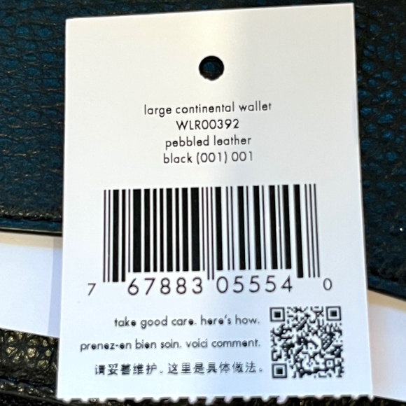 Kate Spade 🎁NWT Pebble Leather Large Continental Wallet Black🎁Gift Ready - Picture 6 of 10